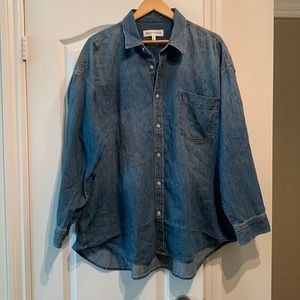 Aritzia denim forum denim shirt.